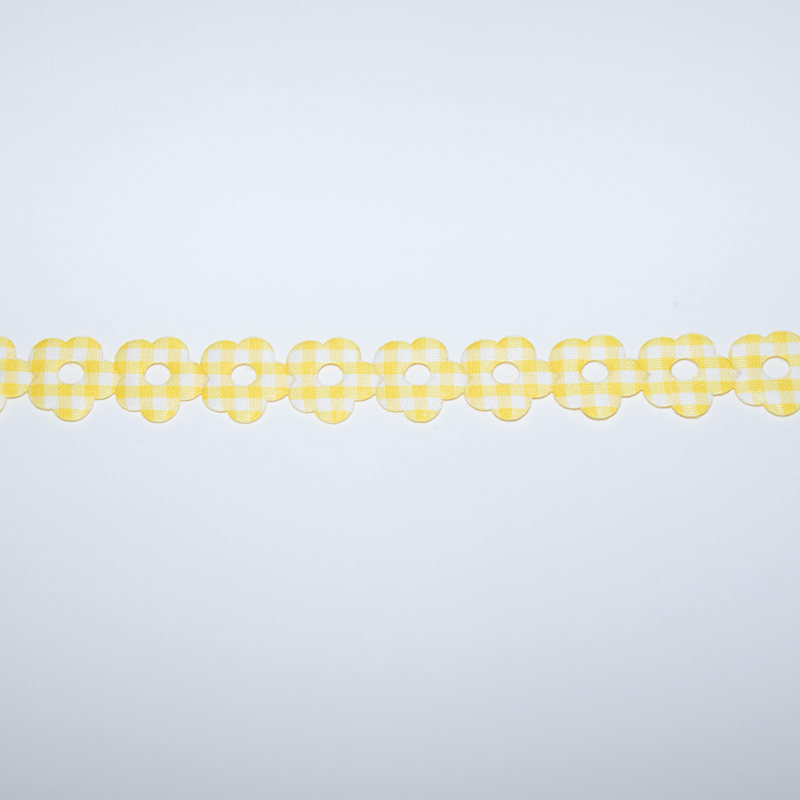 Dekoband Blume gelb