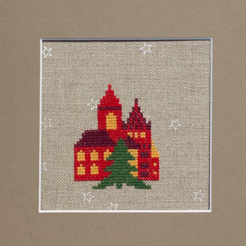 Stickpackung Stadt am Abend