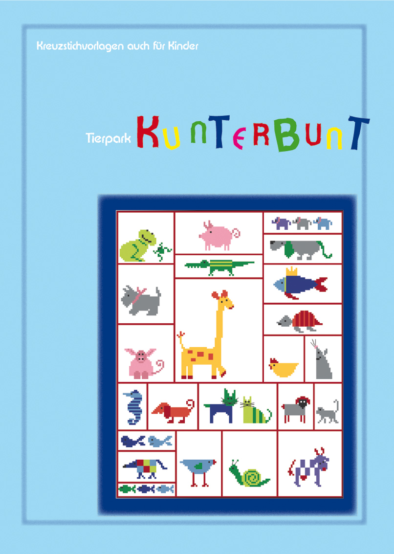 Stickbuch Tierpark KUNTERBUNT