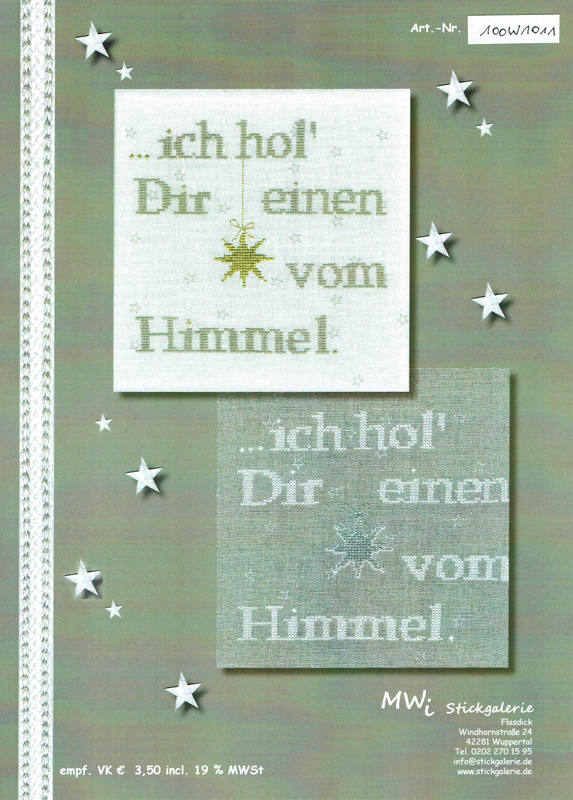 Einzelanleitung ICH HOL DIR EINEN STERN(100W1009)