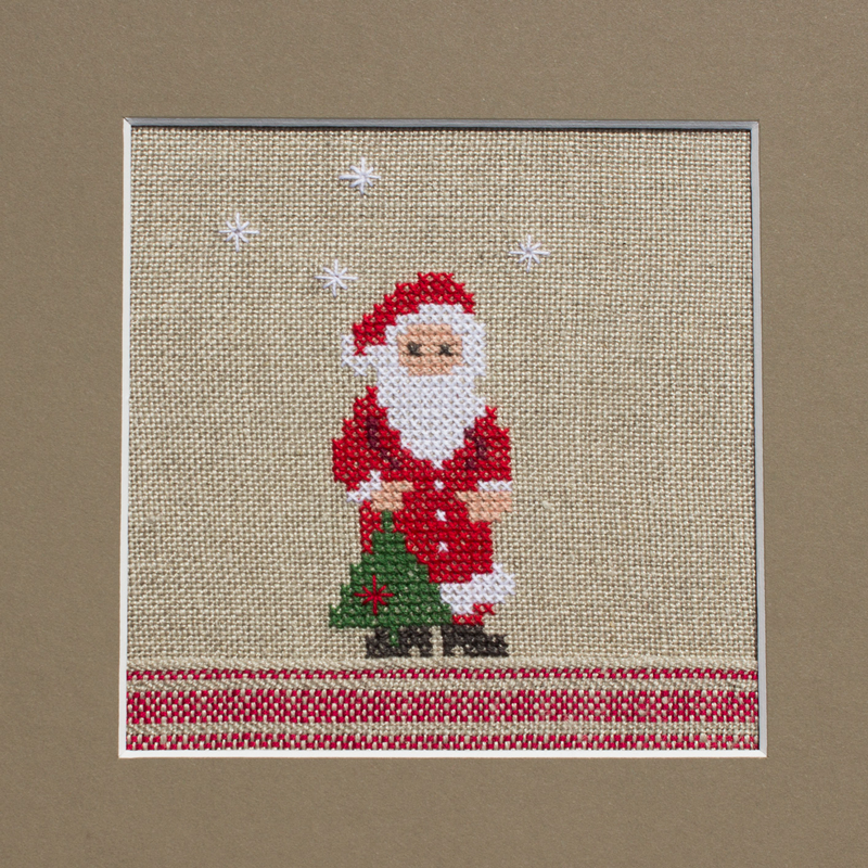 Stickpackung Nikolaus mit Tannenbaum