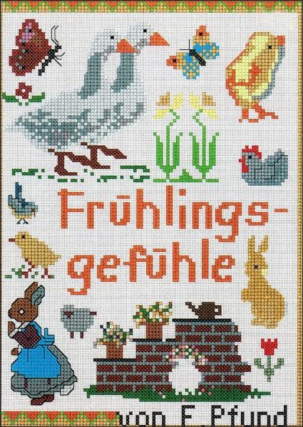 Kreuzstichheft FRÜHLINGSGEFÜHLE von Friederike Pfund